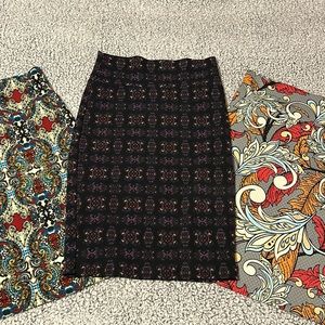 Set of 3 Luluroe Cassie pencil skirts